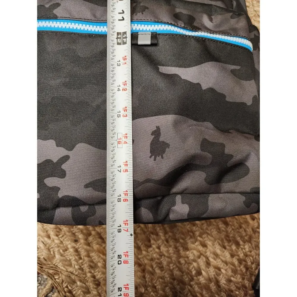 Fortnight Backpack Black And Blue Camo School Travel Vacation
